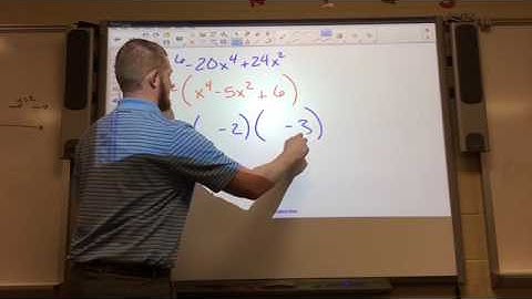 Algebra 2-6.4.2 Factoring and Solving Polynomial Equations