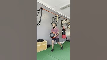 Medball Split Stance Anti-Rotation Scoop Toss