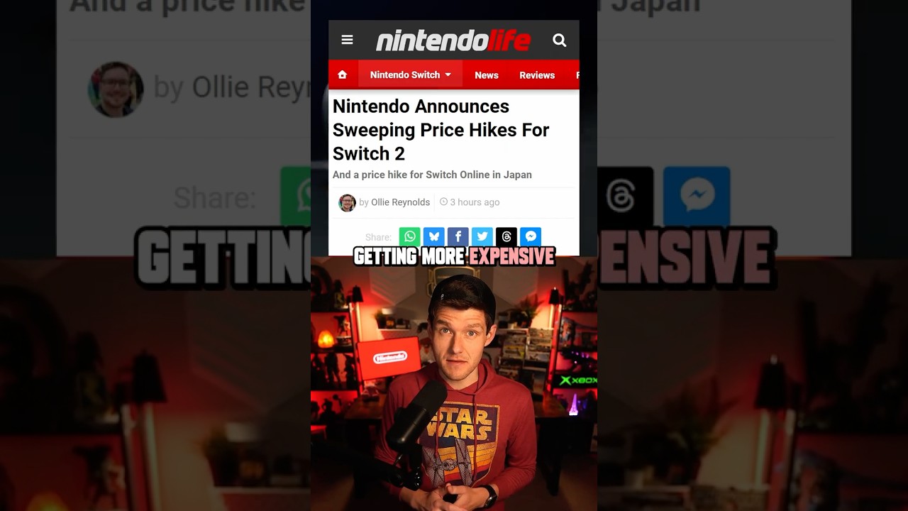 ⁣The Nintendo Switch 2 PRICE INCREASE is here...
