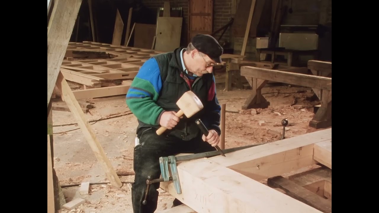 Fach Werk  Bau der Scheune in Oberbreisig