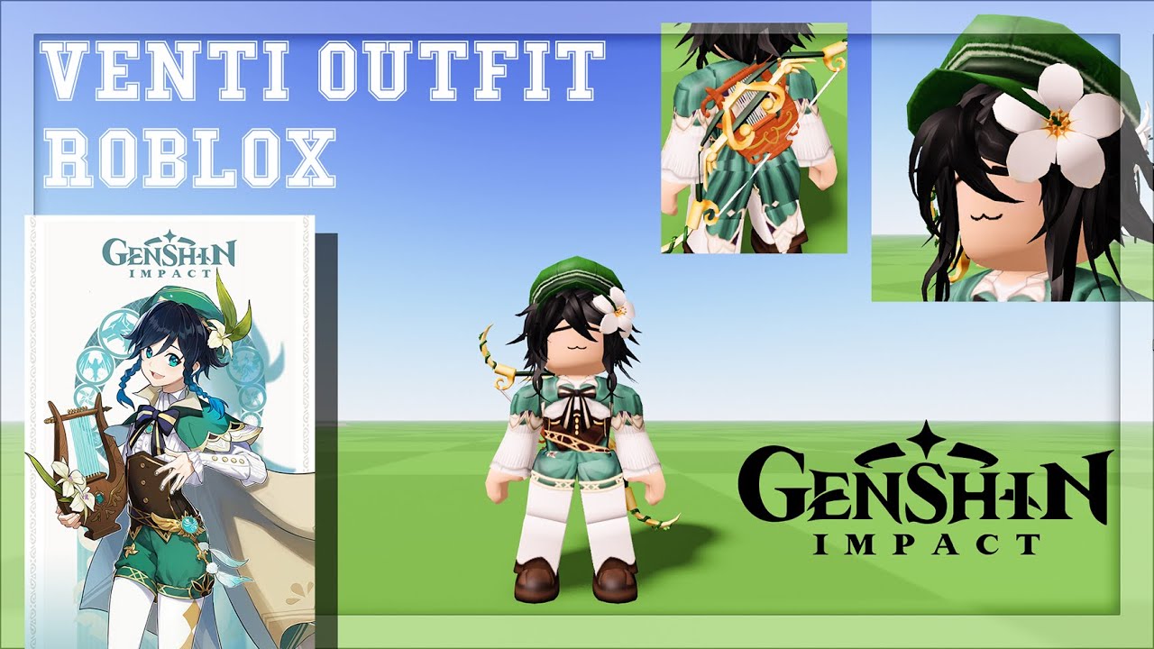 Venti Outfit on Roblox: Genshin Impact Cosplay - YouTube