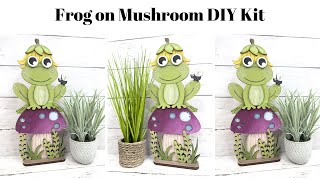 Cute frog on mushroom DIY Craft tutorial