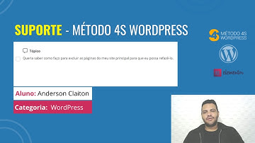 Como Excluir Páginas do Site WordPress? Curso de WordPress