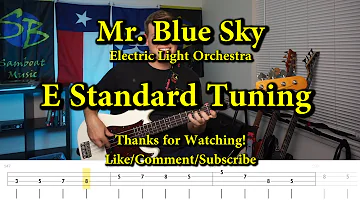 Mr. Blue Sky - Electric Light Orchestra (Bass Cover with Tabs)