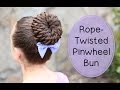 Rope-Twisted Pinwheel Bun | Prom Hairstyles