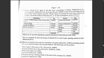 Advance Accounting-II paper 4  past paper 2022 || AD Commerce & B.Com part 2 || Sindh university