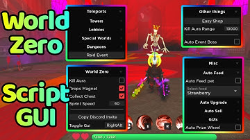 [WORKING!] ROBLOX WORLD ZERO SCRIPT GUI | AUTO FARM EVENT (PASTEBIN)