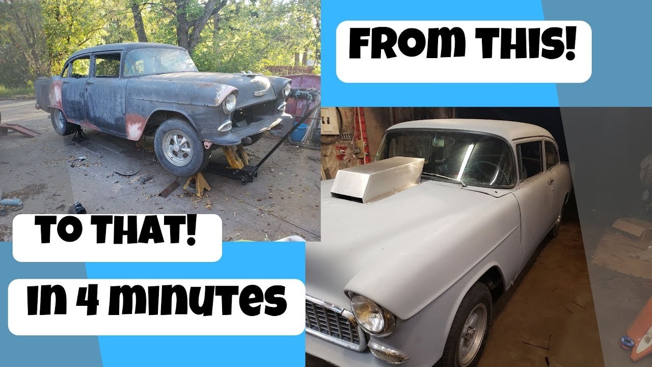 1955 Chevrolet 4 Door To 2 Door Conversion In 4 Minutes