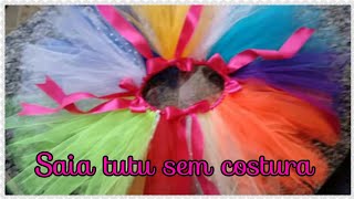 saia tutu sem costura