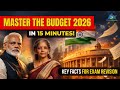 Master the Union Budget 2026 in 15 Minutes! | Flash News