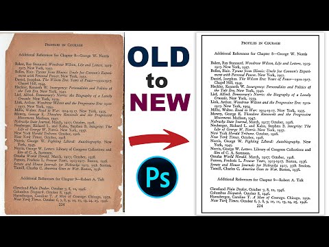 How to Repairing Old Document in Photoshop