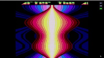 Amstrad CPC DTC demo running on YAKC emulator