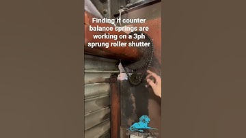 Testing springs on a 3ph sprung roller shutter #rollershutter #industrialdoor #rollershutterdoor