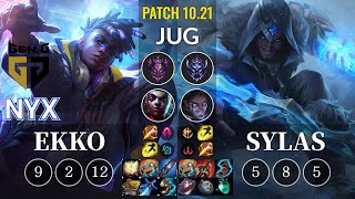 GEN Nyx Ekko vs Sylas Jungle - KR Patch 10.21