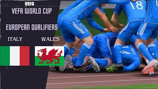 Italy 1-0 Wales | World Cup European Qualifier | Group C