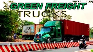 GREEN FREIGHT SEMI TRUCKS #trucks #semi #vietnam