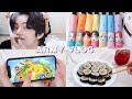 ARMY 24시간 VLOG / BTS 우산&슬리퍼 언박싱, 우노 게임, 사이다 포스터, 햄 네 개 김밥, 와인 에이드