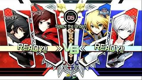 Ruby/Blake vs Noel/Weiss - BlazBlue Cross Tag Battle