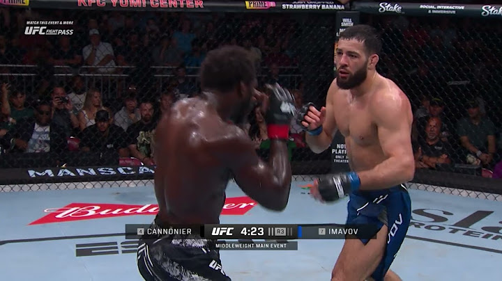 #UFCParis Pelea Gratis: Imavov vs Cannonier