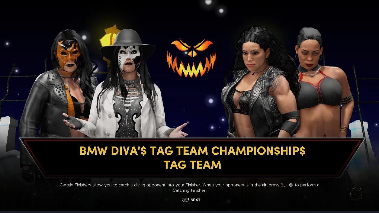 WWE 2K24 BMW SISTERS OF MERCY (VENUS & CELESTE BLAZE) vs. DA OUTLAWZ (KATRINA & MERCEDE$ $TEEL)