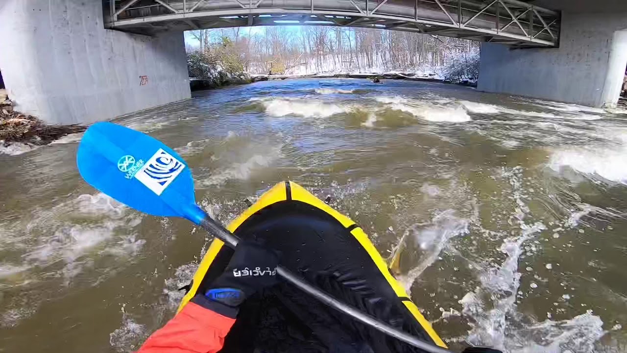Pack Raft Snow Packraft Snow Day - YouTube