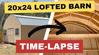 Crew Builds HEAVY DUTY Lofted Shed In Time-Lapse by Atlas Backyard Sheds 3,033 views 9 months ago 12 minutes, 50 seconds