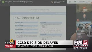 CCSD school board delays hybrid model vote
