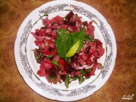Винегрет со свежим огурцом
