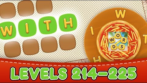 Word Pizza Levels 214 - 225 Answers