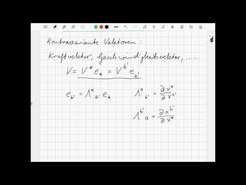 6 | Mathe für ART | Kovarianz und Kontravarianz - YouTube