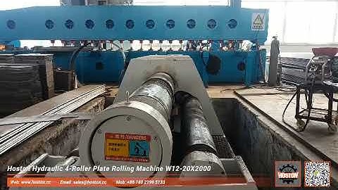 Hoston W12 series hydraulic 4-roller plate rolling machine W12-20X2000