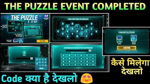 The Puzzle Event Code || The Moco Puzzle Event Complete Kaise Kare || How To Get  Banner & Avtar