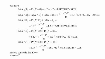 Exam P exercise for November 9, 2017