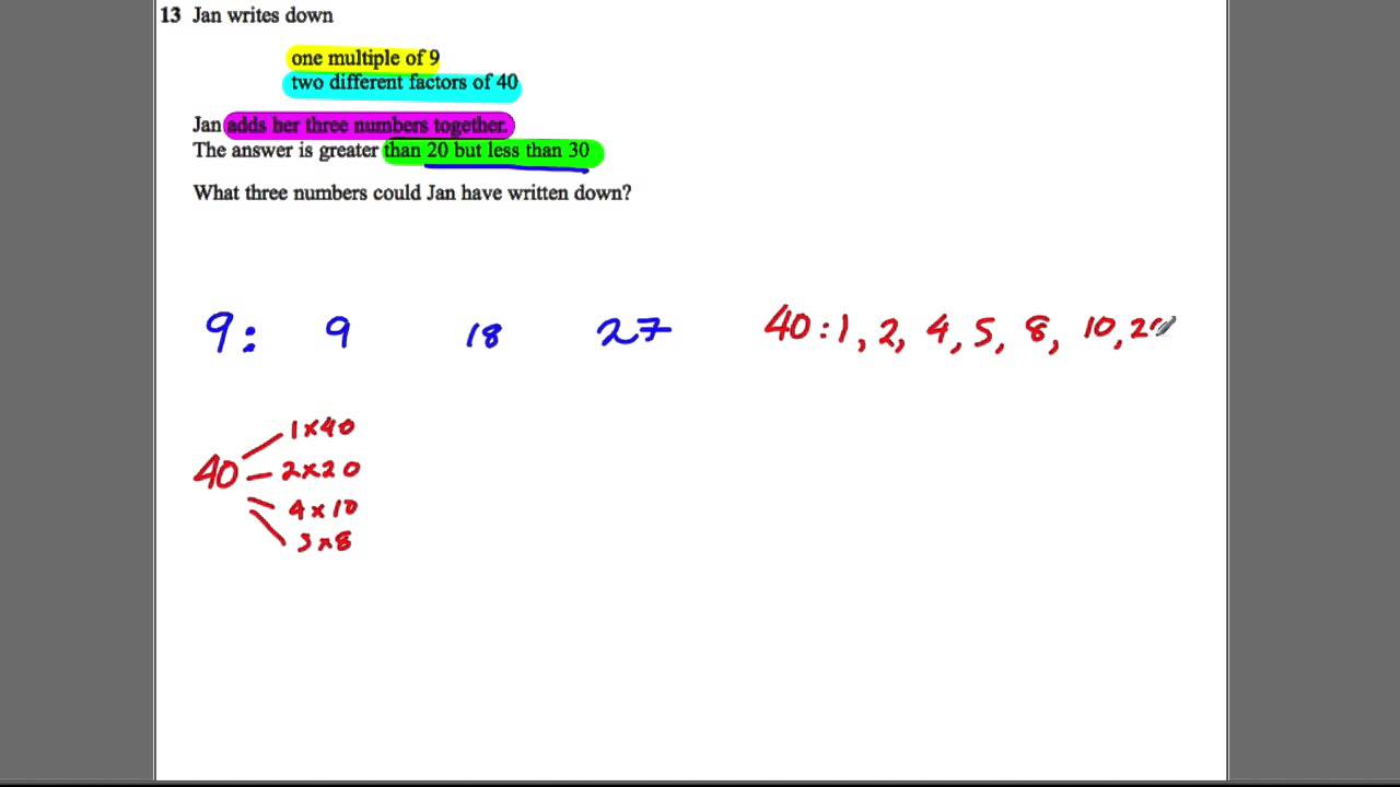 maths is fun Q13 Paper 2F Nov 2013 GCSE Maths EDEXCEL