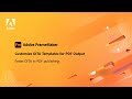 Customize DITA templates for PDF output in Adobe FrameMaker