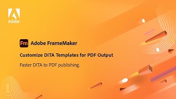 Customize DITA templates for PDF output in Adobe FrameMaker