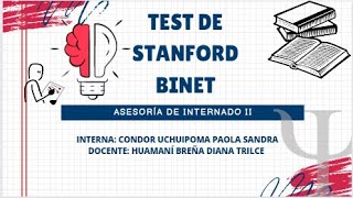 TEST DE STANFORD BINET