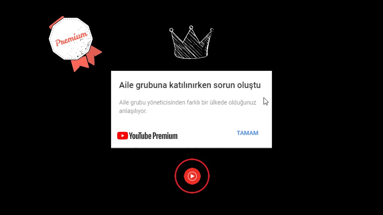 youtube premium aile grubu farkli ulke sorunu cozum 2021 youtube