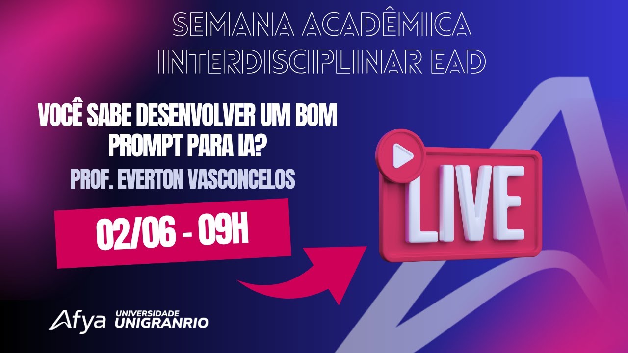 Live | Você sabe desenvolver um bom prompt para IA? - YouTube
