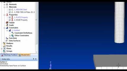 Constraints - Femap NEi Nastran Nonlinear Analysis Demo Part 6