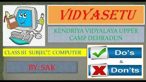 Computer||Class3 Unit1- Computer Basics|| Do