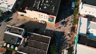 Bird's Eye View of the Third Thursday Street Festival in Downtown Hopewell, Virginia