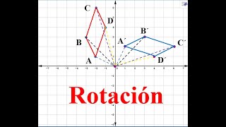 Rotación Geométrica. Con regla y transportador.