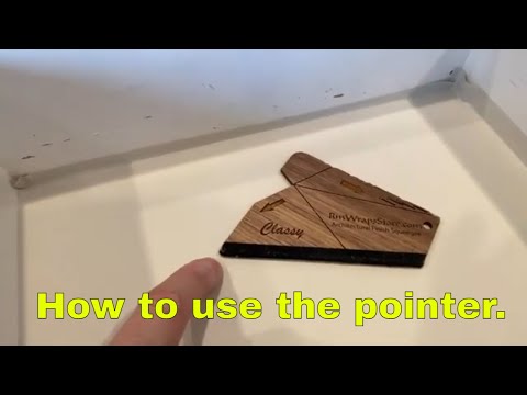 How to use the pointer on the architectural Film squeegee.