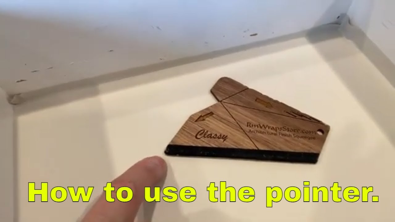 How to use the pointer on the architectural Film squeegee. YouTube