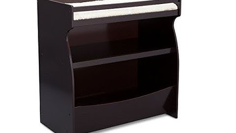 Delta Children 2-in-1 Changing Table and Storage Unit, Dark Chocolate