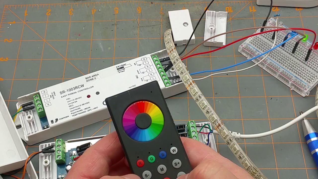RF led controller - YouTube