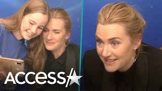 Kate Winslet Comforts Young Journalist During Intv