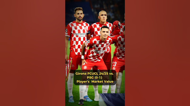 Girona FC UCL 24/25 vs. PSG (0-1) | Player's Market Value #girona #ucl #football #squad #shorts