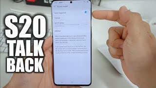 How to Disable / Turn OFF TalkBack on a Samsung Galaxy S20